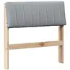 Image de Vidaxl tête de lit capitonnée gris clair 75 cm pin massif