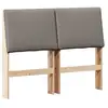 Image de Vidaxl tête de lit capitonnée taupe 135 cm pin massif