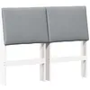 Image de Tête de lit capitonnée moderne - vidaXL - 135x17x935 cm - Gris clair - Pin massif - Rembourrage en mousse