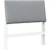 Image de Vidaxl tête de lit capitonnée gris clair 100 cm pin massif