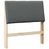 Image de Vidaxl tête de lit capitonnée gris foncé 90 cm pin massif
