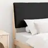 Image de Tête De Lit Capitonnée Noir 90 Cm Pin Massif Vidaxl