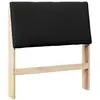 Image de Vidaxl tête de lit capitonnée noir 90 cm pin massif