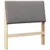 Image de Vidaxl tête de lit capitonnée taupe 90 cm pin massif