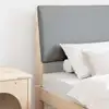 Image de Tête De Lit Capitonnée Gris Clair 80 Cm Pin Massif Vidaxl