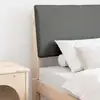 Image de Tête De Lit Capitonnée Gris Foncé 80 Cm Pin Massif Vidaxl