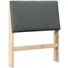 Image de Vidaxl tête de lit capitonnée gris foncé 80 cm pin massif