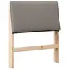Image de Vidaxl tête de lit capitonnée taupe 75 cm pin massif