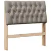 Image de Vidaxl tête de lit capitonnée taupe 90 cm pin massif