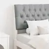 Image de Tête De Lit Capitonnée Gris Clair 80 Cm Pin Massif Vidaxl