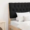 Image de Tête De Lit Capitonnée Noir 75 Cm Pin Massif Vidaxl