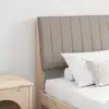 Image de Tête De Lit Capitonnée Taupe 180 Cm Pin Massif Vidaxl
