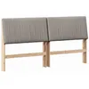 Image de Tête de lit capitonnée - vidaXL - 180 cm - Taupe - Pin massif - Rembourrage en mousse - Facile à nettoyer