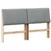 Image de Vidaxl tête de lit capitonnée gris clair 160 cm pin massif