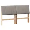 Image de Vidaxl tête de lit capitonnée taupe 160 cm pin massif