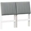 Image de Vidaxl tête de lit capitonnée gris clair 120 cm pin massif