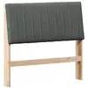 Image de Vidaxl tête de lit capitonnée gris foncé 100 cm pin massif
