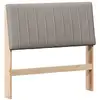 Image de Vidaxl tête de lit capitonnée taupe 100 cm pin massif