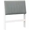 Image de Vidaxl tête de lit capitonnée gris clair 80 cm pin massif