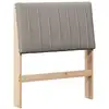 Image de Vidaxl tête de lit capitonnée taupe 75 cm pin massif