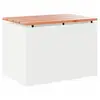 Image de Vidaxl banc de jardin blanc 60 x 40 x 43 cm acier