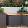 Image de Banc De Jardin 1-nombre De Places 60 X 40 X 43 Cm Acier Vidaxl