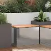 Image de Banc De Jardin Argent 60 X 40 X 43 Cm Acier Galvanisé Vidaxl