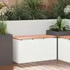 Image de Banc De Jardin Blanc 80 X 40 X 43 Cm Acier Vidaxl