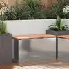 Image de Banc De Jardin Argent 80 X 40 X 43 Cm Acier Galvanisé Vidaxl