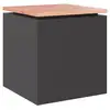 Image de Vidaxl banc de jardin noir 40 x 40 x 43 cm acier
