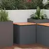 Image de Banc De Jardin Anthracite 40 X 40 X 43 Cm Acier Vidaxl