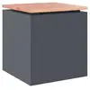 Image de Vidaxl banc de jardin anthracite 40 x 40 x 43 cm acier