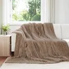 Image de Couverture plaid VIDAXL Toison Camel 240 x 220 cm - polaire douce légère et portable