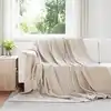Image de Couvertures À Jeter 6 Pc Beige 270 X 240 Cm 5.08 Kg Polaire Vidaxl