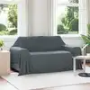 Image de Couvertures À Jeter 6 Pcs Gris Foncé 280 X 210 Cm Toison Vidaxl