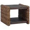 Image de Vidaxl table basse naturel 45 x 45 x 45 cm bois de mahogany massif