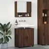Image de Ensemble De Mobilier De Salle De Bain 2 Pcs Chêne Brun Vidaxl