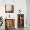 Image de Ensemble De Mobilier De Salle De Bain 3 Pc Bois Ancien Vidaxl