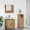 Image de Ensemble De Mobilier De Salle De Bain 3 Pc Chêne Artisanal Vidaxl