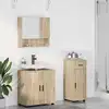 Image de Ensemble De Mobilier De Salle De Bain 3 Pc Chêne Sonoma Vidaxl