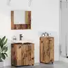 Image de Ensemble De Mobilier De Salle De Bain 3 Pc Bois Ancien Vidaxl