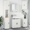 Image de Ensemble De Mobilier De Salle De Bain 5 Pcs Blanc Brillant Vidaxl