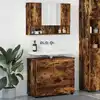 Image de Ensemble De Mobilier De Salle De Bain 2 Pc Chêne Fumé Vidaxl