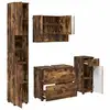 Image de Vidaxl ensemble de mobilier de salle de bain 4 pc chêne fumé