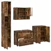 Image de Vidaxl ensemble de mobilier de salle de bain 4 pc chêne fumé