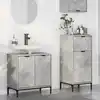 Image de Ensemble De Mobilier De Salle De Bain 2 Pcs Gris Béton Vidaxl