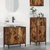 Image de Ensemble De Mobilier De Salle De Bain 2 Pcs Chêne Fumé Vidaxl