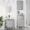 Image de Ensemble De Mobilier De Salle De Bain 3 Pcs Sonoma Gris Vidaxl