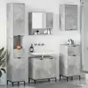 Image de Ensemble De Mobilier De Salle De Bain Avec Tiroir Gris Béton Vidaxl