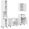 Image de Ensemble de mobilier de salle de bain - vidaXL - Blanc brillant - Bois reconstitué - 60.5x33.5x61 cm - Avec tiroir